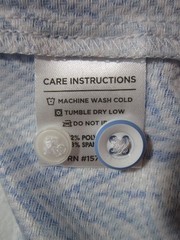 MIZZEN + MAIN Halyard Performance Dress Casual Shirt Trim No Tuck Blue Palm Sz M