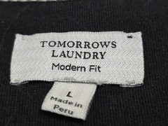 Tomorrow’s Laundry Basic Minimalist Modern Fit Black Short Sleeve TShirt Large