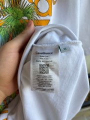 Casablanca Tennis Club Graphic T Shirt White Luxury Designer Resort Wear