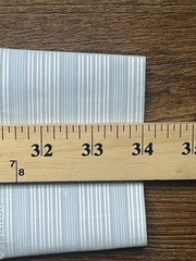 Alara Mens 16/34 Blue Stripe Egyptian Cotton Button Up Long Sleeve Dress Shirt