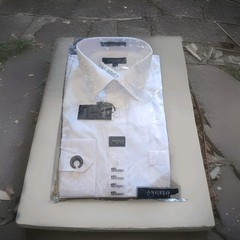 Angelo Rossi Men’s White Button Down Shirt Size 15 1.5 x 34/35