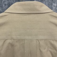 Turnbury Kacki Beige Solid Long Sleeve Button Down Dress Shirt Mens XL 35