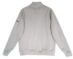 Peter Millar Perth 1/4 Zip Pullover Grey Mens M Performance Golf Ubiquity Logo