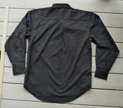 Black cotton/polyester soft long sleeve shirt size Medium Patten CAT logo