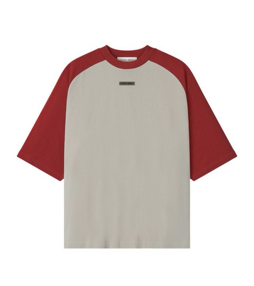 Essentials Smoke Grey Baseball Tee Size Small