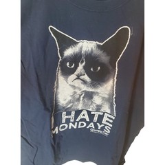 Grumpy Cat Gildan Dark Blue Graphic Tee, XL