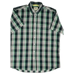 Camel Active L Button-Down Plaid Short Sleeve Button-Up Shirt Regular Fit Summer