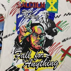 Malcom X “Stand For Nothing, Fall For Anything” T-Shirt Men’s L Reason AOP