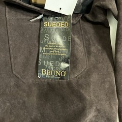 Men’s button up suede microfiber size small 100% polyester