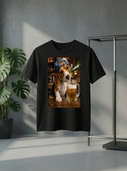 Beagle Drinking Beer Funny Dog Meme Gift for Men T Shirt