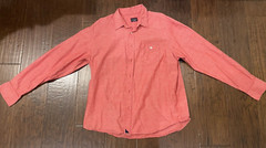 UNTUCKit Button Down Long Sleeve Cotton Shirt Heather Red XL