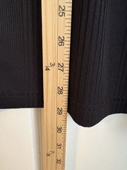 Claiborne Black Ribbed Men’s Shirt Classic Minimalist Layering Piece Casual | XL