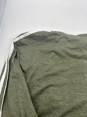 Adidas Classic 3-Stripes Pullover Long Sleeve Tee With Hood Men’s Large Green