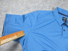 Oakley Polo Shirt Mens 2XL XXL W48in Light Blue Golf Logo Outdoor Adult Active