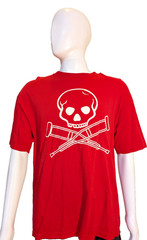 VTG Jackass The Movie T-Shirt XL 22.5″ Pit Alstyle 2002 Skull Crutches Logo