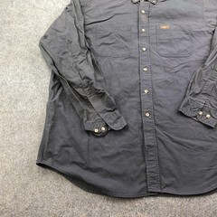 Vintage Carhartt Shirt Mens XL Gray Long Sleeve Button Work Heavyweight Pockets