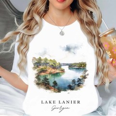Lake Lanier Unisex Shirt Travel Gift Georgia Trip Lover Souvenir Tee