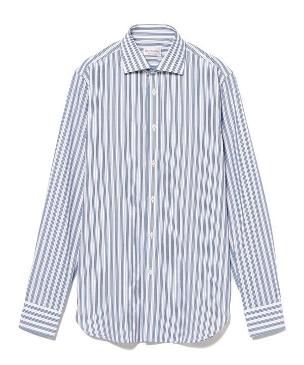 (ASK availability First) BEAMS GUY ROVER Alternate stripe wide collar shirt NEW