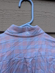 Faconnable Plaid Button Down Shirt Mens Large Made USA Cotton RN# 58665 (#c3#)