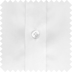 High Open Stand-up Collar Buttonless White Contrast Navy Blue Stitch Men’s Shirt