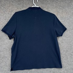 Michael Kors Polo Shirt Mens XL Blue Short Sleeve Cotton Collared Logo Casual