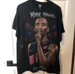 Kobe Bryant dedication airbrush Olympics shirt xl