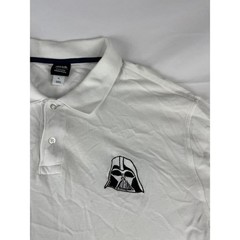 Amazon Essentials Star Wars Darth Vader Embroidered Polo Shirt Mens XL White
