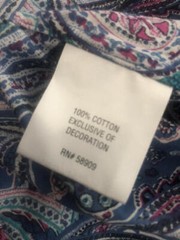 CREMIEUX Classics NWOT Multicolor Paisley Casual Long Sleeve L