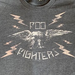 FOO FIGHTERS Thunder Eagle Licensed Alt Rock T-Shirt, 2013. SMALL (NV) Pre-owned