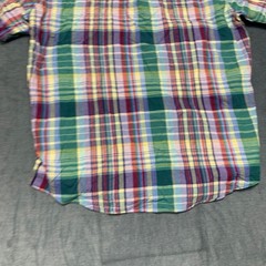 Lands’ End Traditional Fit Dress Shirt Mens XL 17-17.5 Multicolor Madras Plaid