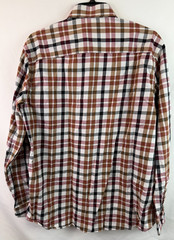LU Linea Uomo Stretch Multicolor Button Up Long Sleeve Shirt Men’s Size L