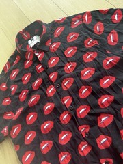 Topman Lips Patterned Button Down Shirt Medium