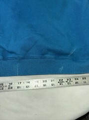 Eddie Bauer Blue, Large, Pullover, 1/4 Snap Button Collar.