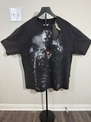 YoungLA Batman Dark Knight Trilogy Graphic Print Black T-Shirt M Crew Neck