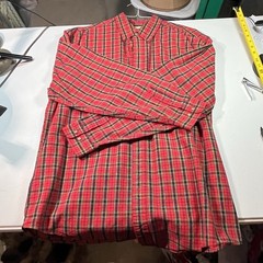 VTG Eddie Bauer Men’s Plain Button Down Large Tall Xmas Colors EUC