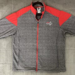 Washington Capitals Gray Jacket Full Zip Pockets Men’s Size Large NHL Hockey