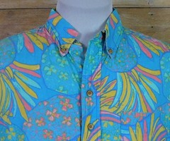 Chubbies The Nutter Hawaiian Pullover Shirt Mens Large Short Sleeve Pineapples