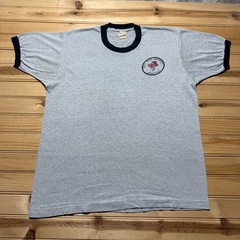Vintage 80s Ball State University College Athletic Sports Ringer T-Shirt USA XL