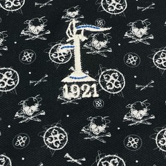 G/Fore Performance Golf Polo Mens Medium Black Skull Tees Logo Embroidery