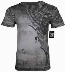 Xtreme Couture Affliction Men’s T-Shirt LAST SCREAM Gray Tattoo Biker S-5XL