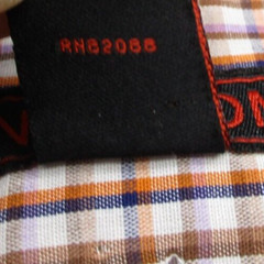 Linea Uomo Button Up Shirt Men’s Medium Multicolor Geometric Plaid Cotton Blend