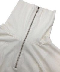 Authentic JIL SANDER+ Half-zip High-neck Cut And Sew M White Men J47GC0006 #6265