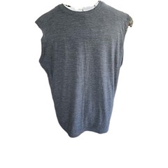 Men’s Sleevless Breathe Leg3nd Tshirt Size L Dark Grey