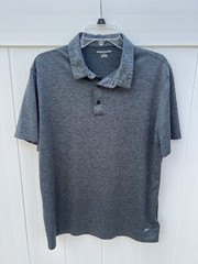 Amazon Essentials Men’s Regular-Fit Quick-Dry Golf Polo Shirt Dark Gray Size M