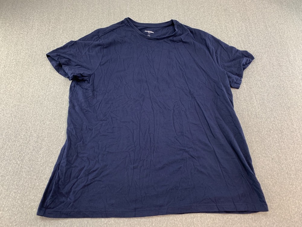 Goodfellow & Co Lyndale Tee Mens XXL Blue Adult Short Sleeve Standard Excellent