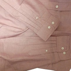 Blue Generation Regular Fit Pink Solid Dress Shirt XL Long Sleeve Button-Down