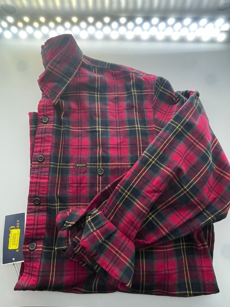 NWT Men’s Ralph Lauren Button-down Classic Fit Shirt Red Big&Tall 0025