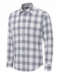 Thomas Dean Men’s Button-Down Shirt Multicolor Plaid L Regular Fit Long Sleeve