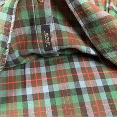 Pendleton Hawthorne Flannel Button Shirt Macduff Tartan Mens Large Elbow Patches
