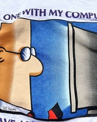 Vintage Dilbert Nerd Tech Nirvana Comics Retro 90s T Shirt Size XL Single Stitch